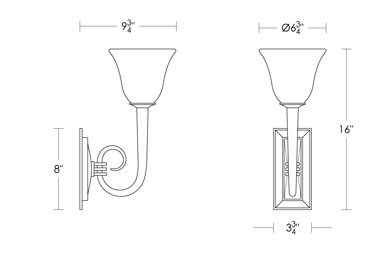Trumpet Sconce